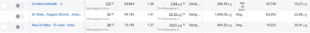 Dr. Heba — Meta Ads Manager performance 3